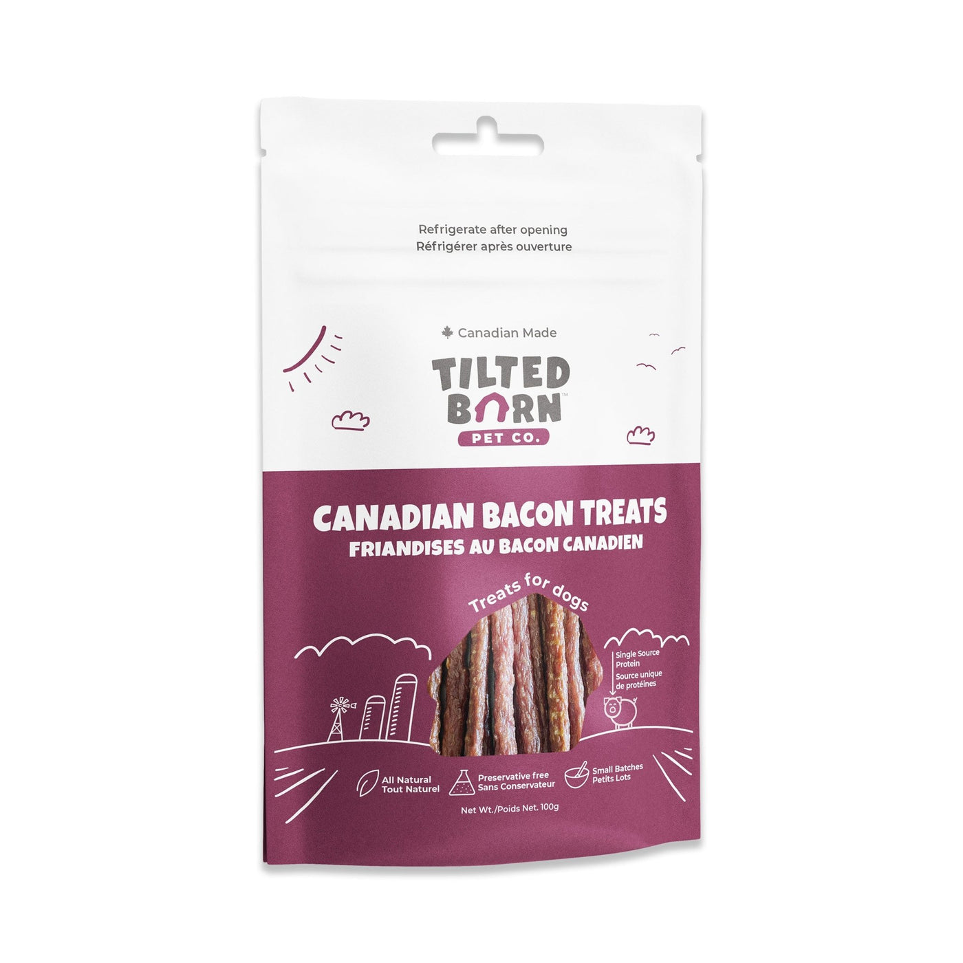 Canadian Bacon Dog Treats - Farm Fresh - Tilted Barn
