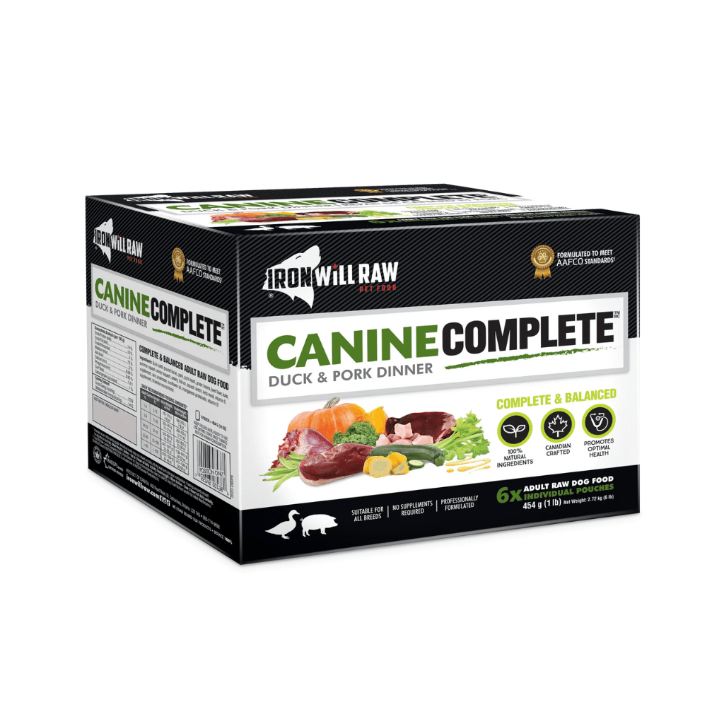 Canine Complete Duck & Pork Dinner 6LB - Frozen Raw Dog Food - Iron Will Raw