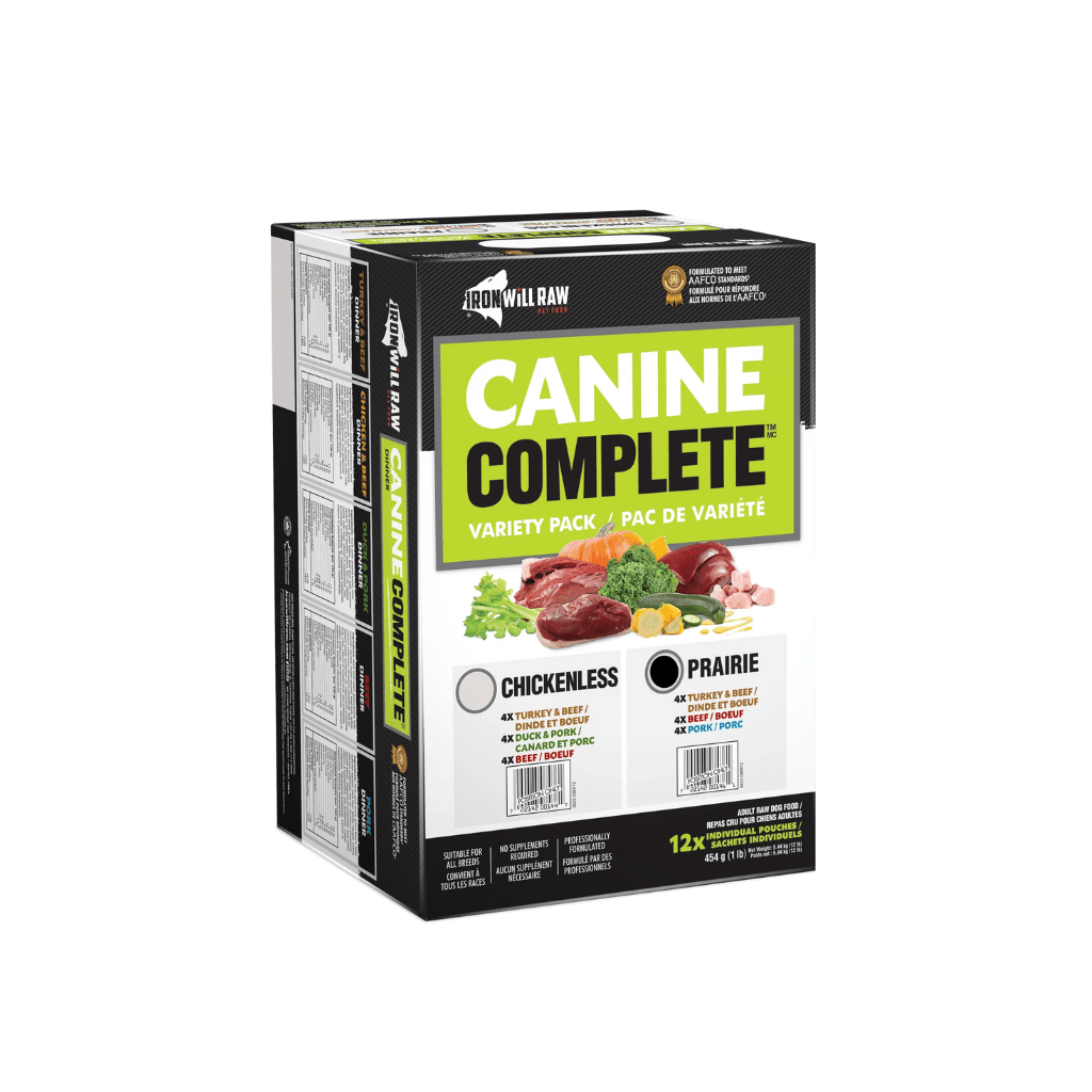 Canine Complete Prairie Variety Pack 12LB - Iron Will Raw - PetToba-Iron Will Raw