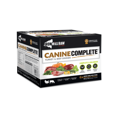 Canine Complete Turkey & Beef Dinner - Frozen Raw Dog Food - Iron Will Raw - PetToba-Iron Will Raw