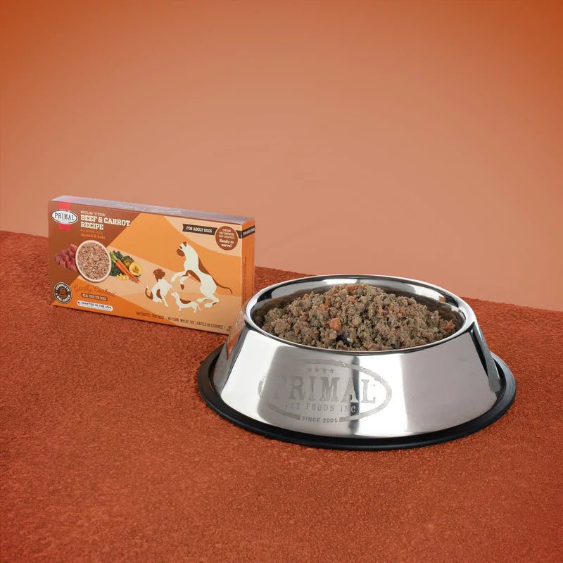 Canine Gently Cooked Beef & Carrot Recipe Food for Dogs 8oz - Primal - PetToba-Primal Pet Foods
