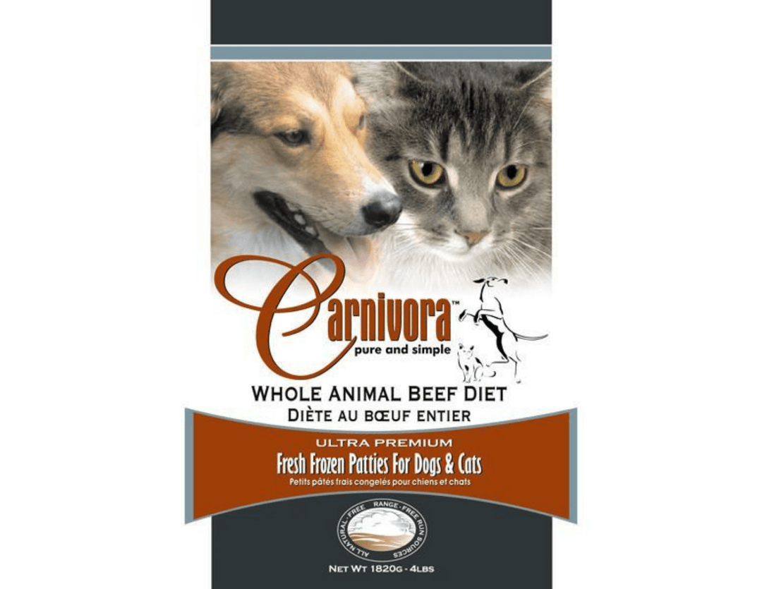 Beef Diet Frozen Raw Dog Cat Food Carnivora PetToba