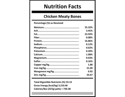 Carnivora Chicken Meaty Bones - PetToba-Carnivora