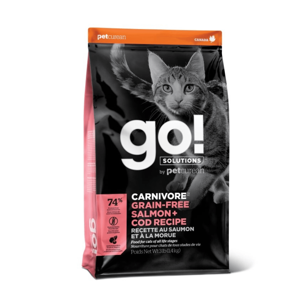 Carnivore Grain-Free Salmon + Cod Recipe - Dry Cat Food - Go! Solutions