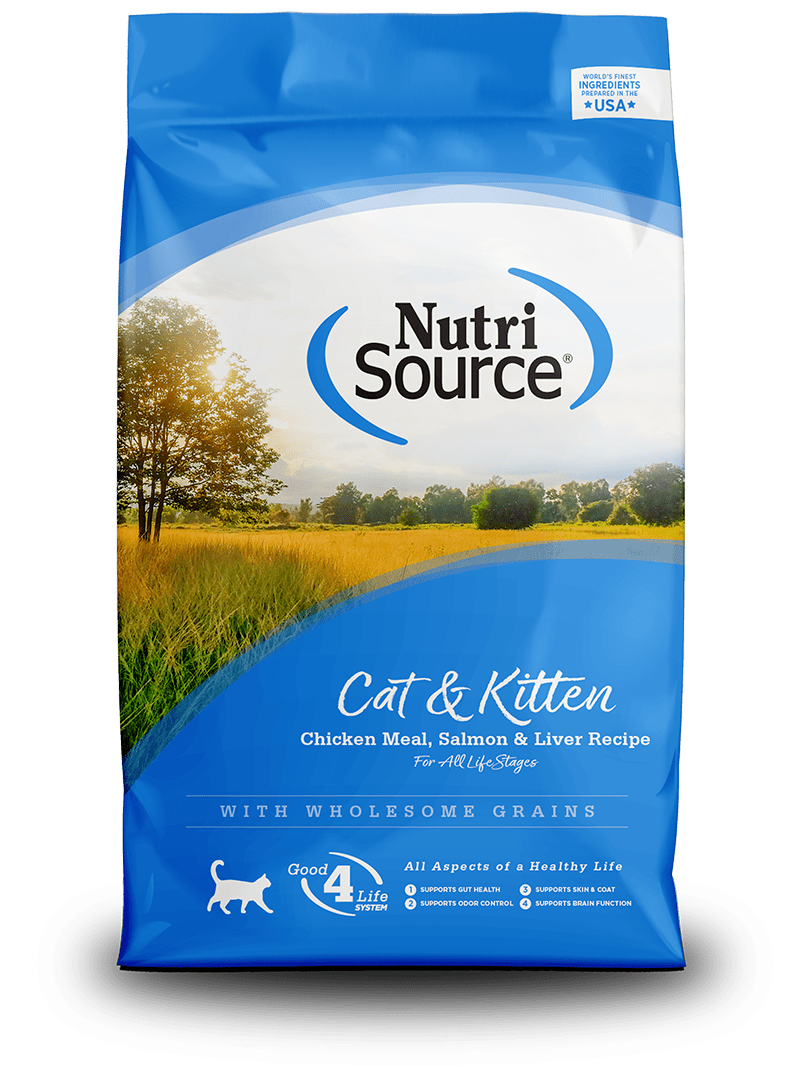 Cat & Kitten Chicken Meal, Salmon & Liver Recipe - Dry Cat Food - NutriSource