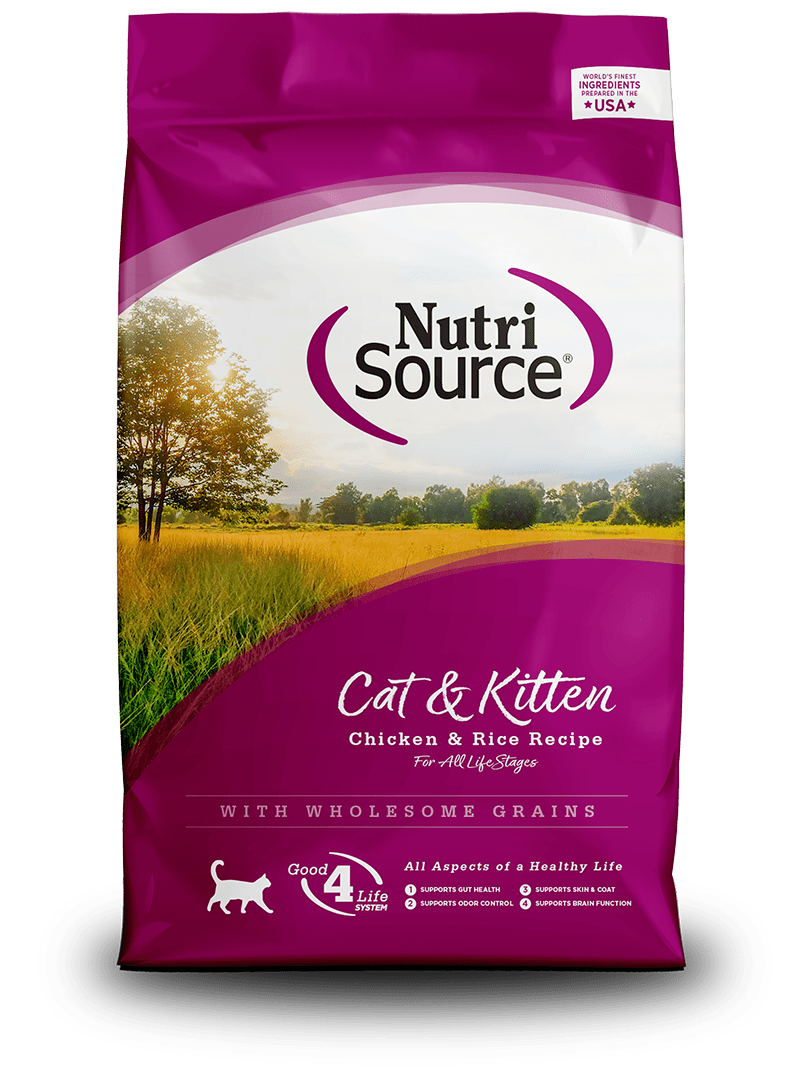 Cat & Kitten Chicken & Rice Recipe - Dry Cat Food - NutriSource