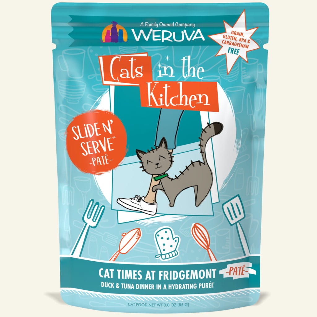Cat Times at Fridgemont Duck & Tuna Dinner Paté Wet Cat Food (3.0 oz Pouch) - Cats in the Kitchen - PetToba-Cats in the Kitchen