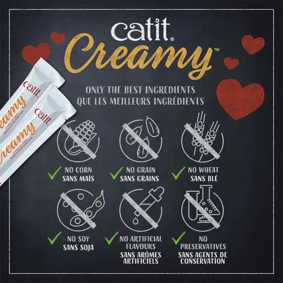 Catit Creamy – 12 Pack Lickable Cat Treat - Catiit - PetToba-Catit