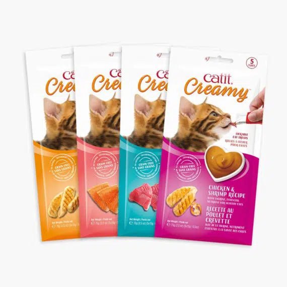 Catit Creamy – 5 Pack Lickable Cat Treat - Catiit - PetToba-Catit