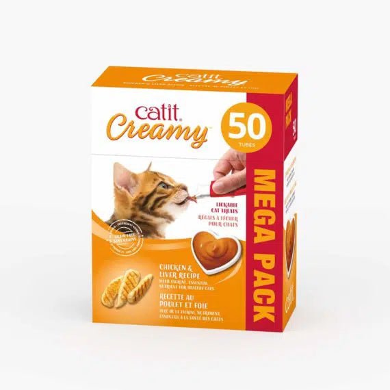 Catit Creamy - 50 Pack Lickable Cat Treat - Catiit - PetToba-Catit