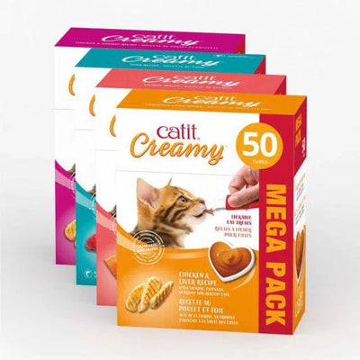 Catit Creamy - 50 Pack Lickable Cat Treat - Catiit - PetToba-Catit