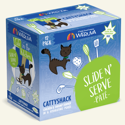 Cattyshack Chicken & Shrimp Dinner Paté Wet Cat Food (3.0 oz Pouch) - Cats in the Kitchen - PetToba-Cats in the Kitchen