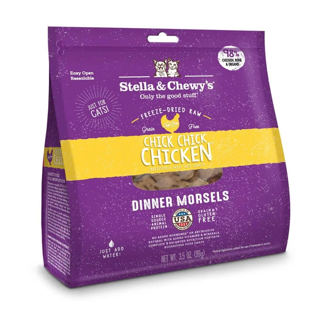 Chick, Chick Chicken Dinner Morsels - Freeze-Dried Raw Cat Food - Stella & Chewy's
