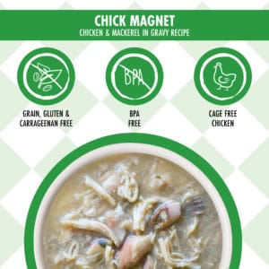 Chick Magnet (Chicken & Mackerel in Gravy) Cat Food Pouch 3.0 oz - Cats in the Kitchen - PetToba-Cats in the Kitchen