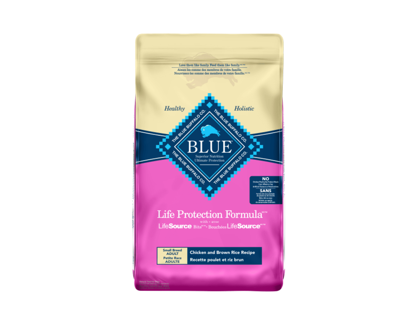 Chicken and Brown Rice Small Breed Adult - Dry Dog food - Blue Buffalo - PetToba-Blue Buffalo