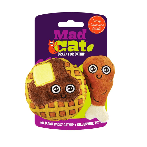 Chicken and Waffles 2 Pack - Cat Toys - Mad Cat - PetToba-Mad Cat