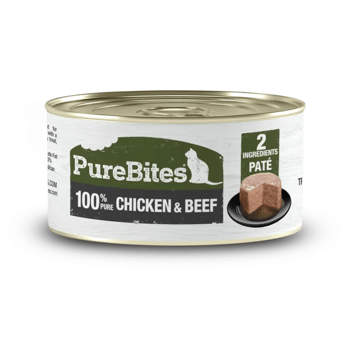 Chicken & Beef Pure Protein Paté for Cats - Wet Cat Food - PureBites