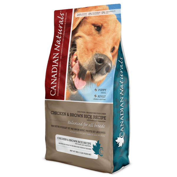 Chicken & Brown Rice Recipe - Dry Dog Food - Canadian Naturals