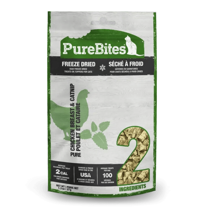 Chicken & Catnip Freeze Dried Cat Treats - PureBites - PetToba-PureBites