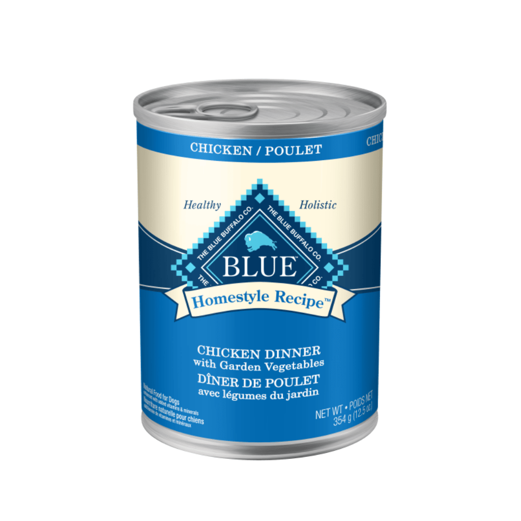 Blue buffalo chicken top dinner with garden vegetables