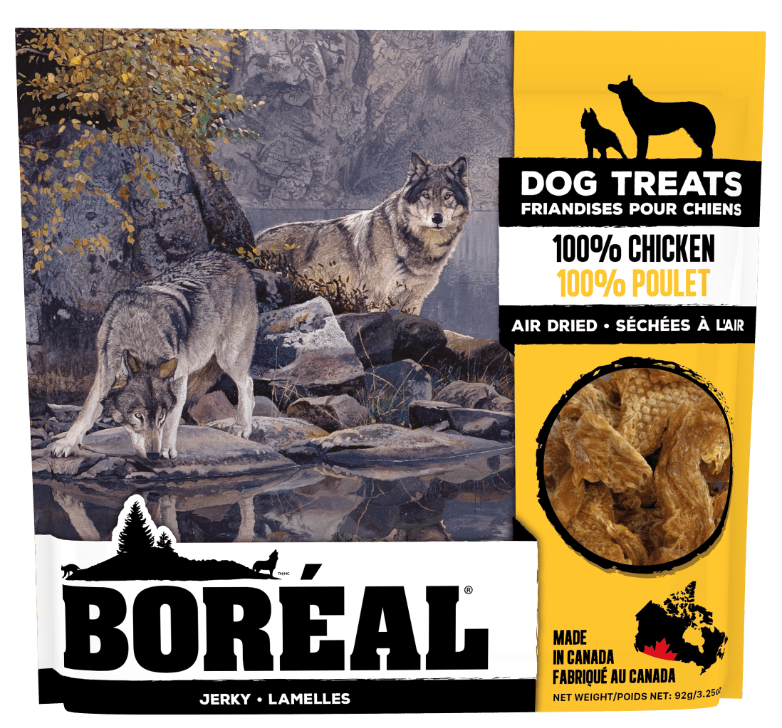 Chicken Jerky Air Dried Treats - Dog Air Dried Treats -  BORÉAL