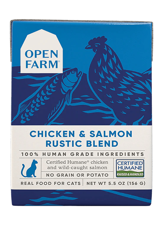 Chicken & Salmon Rustic Blend - Wet Cat Food - Open Farm - PetToba-Open Farm