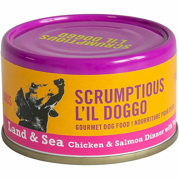 Chicken Salmon & Veggie Dinner in Gravy - Wet Dog Food - Scrumptious