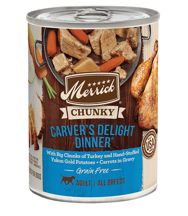 Chunky Grain Free Carver's Delight Dinner in Gravy - Wet Dog Food - PetToba-Merrick