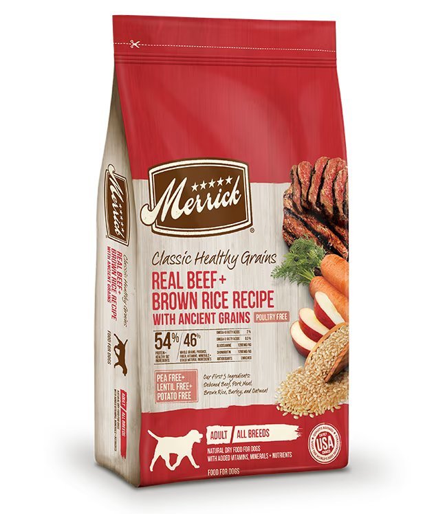 Classic Healthy Grains Real Beef + Brown Rice Recipe with Ancient Grains - Dry Dog Food - Merrick - PetToba-Merrick