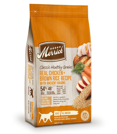 Classic Healthy Grains Real Chicken + Brown Rice Recipe with Ancient Grains - Dry Dog Food - Merrick - PetToba-Merrick