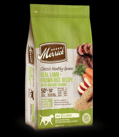 Classic Healthy Grains Real Lamb + Brown Rice Recipe with Ancient Grains - Dry Dog Food - Merrick - PetToba-Merrick