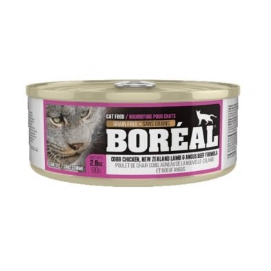 Cobb Chicken, New Zealand Lamb & Angus Beef - Wet Cat Food - BORÉAL - PetToba-Boreal