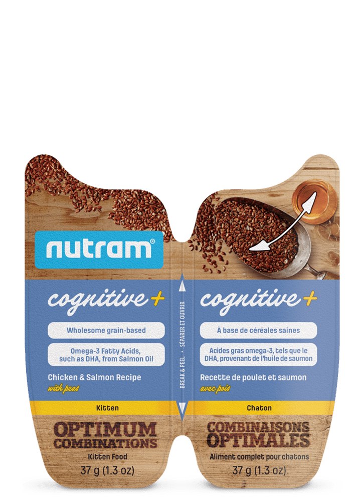 Cognitive+ Kitten Chicken & Salmon Recipe with Peas - Wet Cat Food - Nutram - PetToba-Nutram