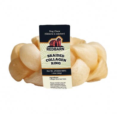 Collagen Braided Ring - Dog Treat - Redbarn - PetToba-Redbarn