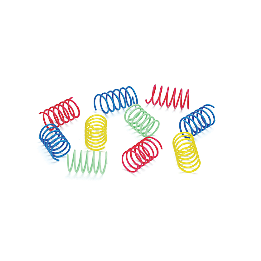 Colorful Springs Wide 10PK Cat Toy