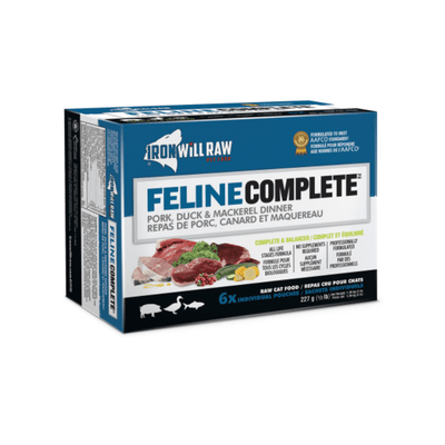 Complete Feline Pork Duck & Mackerel Dinner 3LB - Frozen Raw Cat Food - Iron Will Raw - PetToba-Iron Will Raw