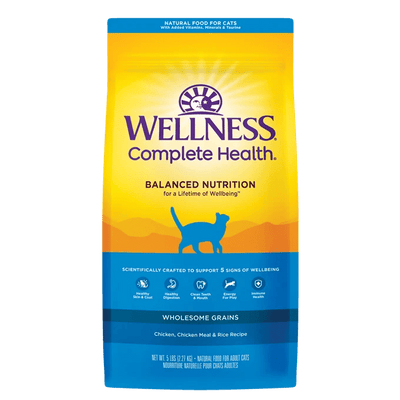 Complete Health™ Adult with Wholesome Grains Deboned Chicken, Chicken Meal & Rice - Dry Cat Food - Wellness - PetToba-Wellness