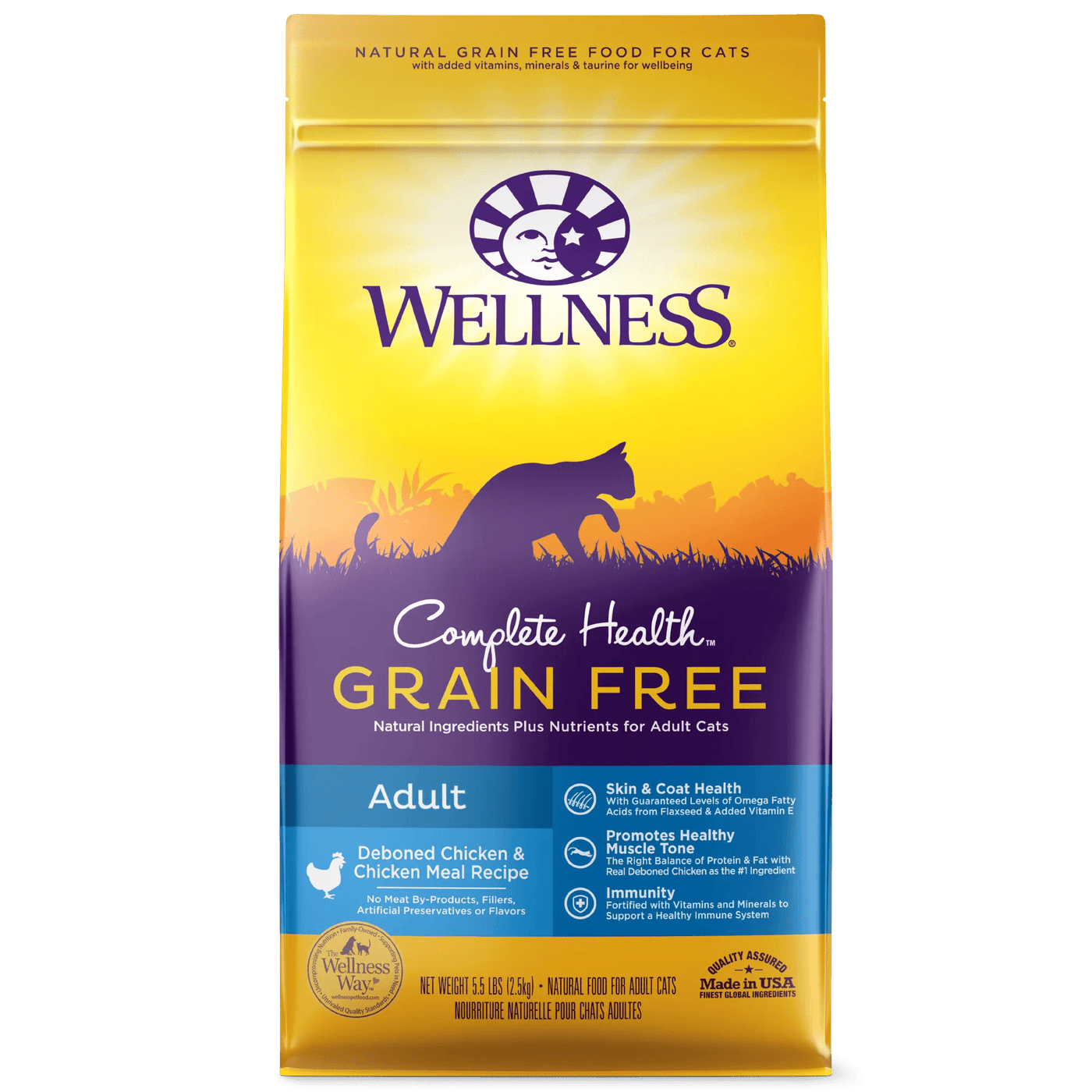 Complete Health™ Grain Free Adult Deboned Chicken & Chicken Meal - Dry Cat Food - Wellness - PetToba-Wellness