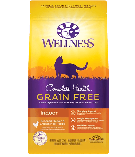 Complete Health™ Grain Free Indoor Deboned Chicken & Chicken Meal - Dry Cat Food - Wellness - PetToba-Wellness