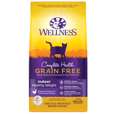 Complete Health™ Grain Free Indoor Healthy Weight Chicken - Dry Cat Food - Wellness - PetToba-Wellness