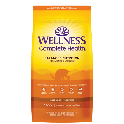 Complete Health™ Indoor with Wholesome Grains Indoor: Deboned Chicken & Chicken Meal - Dry Cat Food - Wellness - PetToba-Wellness