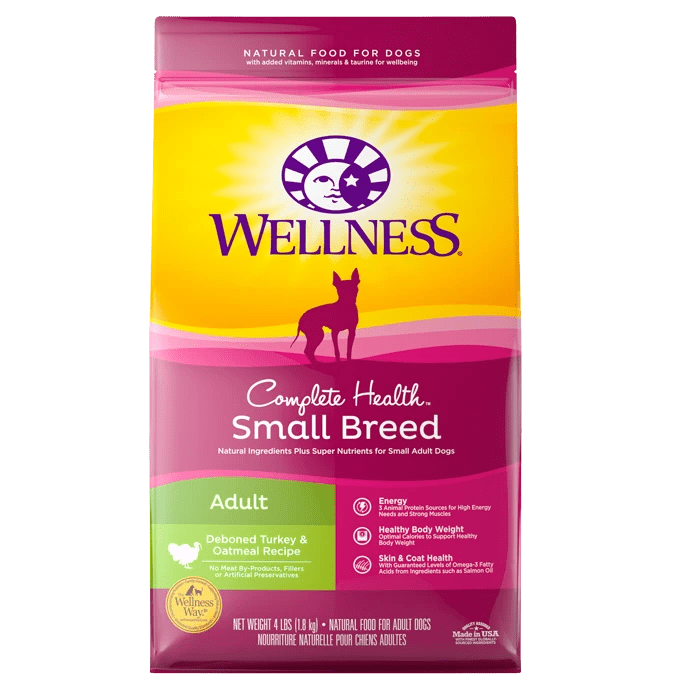 Complete Health Small Breed Turkey & Oatmeal - Dry Dog Food - Wellness - PetToba-Wellness