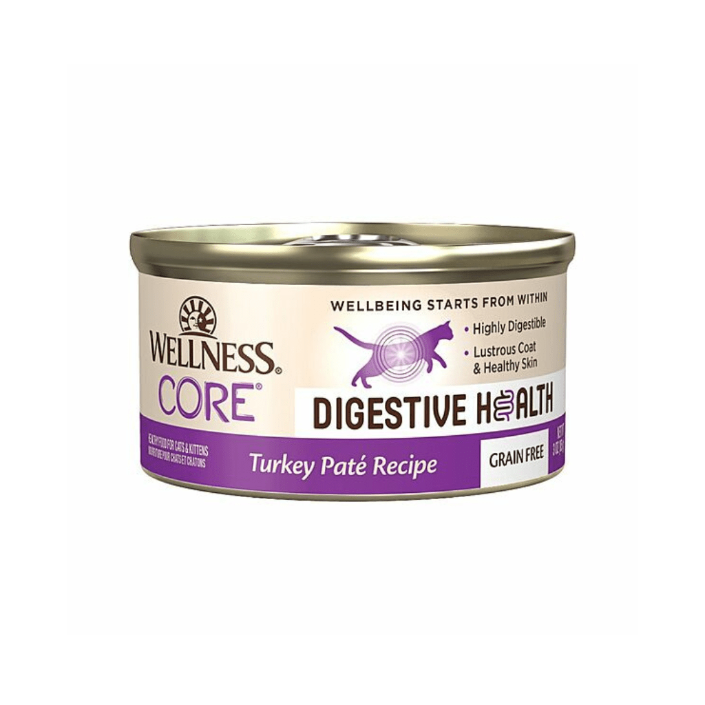 CORE® Digestive Health Turkey Pate Wet Cat Food 3.0 oz cans - Wellness