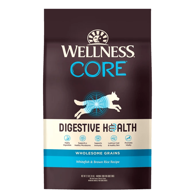 CORE Digestive Health Whitefish & Brown Rice - Dry Dog Food - Wellness - PetToba-Wellness