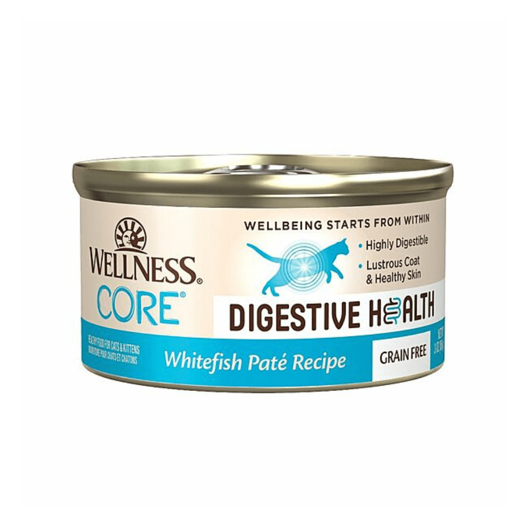 CORE® Digestive Health Whitefish Pate Wet Cat Food 3.0 oz cans - Wellness - PetToba-Wellness