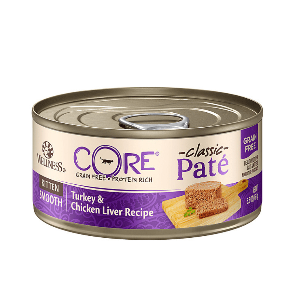 CORE® Grain-Free Turkey & Chicken Liver  Pâté  Kitten Wet Cat Food 5.5oz cans - Wellness