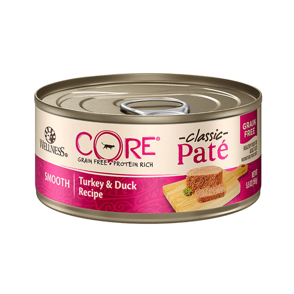 CORE® Grain-Free Turkey & Duck Pâté  Wet Cat Food 5.5oz cans - Wellness