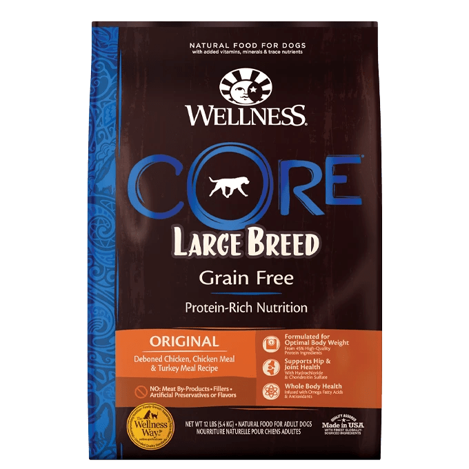 CORE Large Breed Grain Free Chicken & Turkey - Dry Dog Food - Wellness - PetToba-Wellness