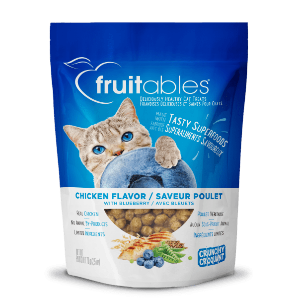 Crunchy Chicken & Blueberry Cat Treats 70 gm - Fruitables - PetToba-Fruitables