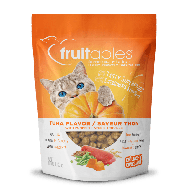 Crunchy Tuna & Pumpkin Cat Treats 70 gm - Fruitables - PetToba-Fruitables